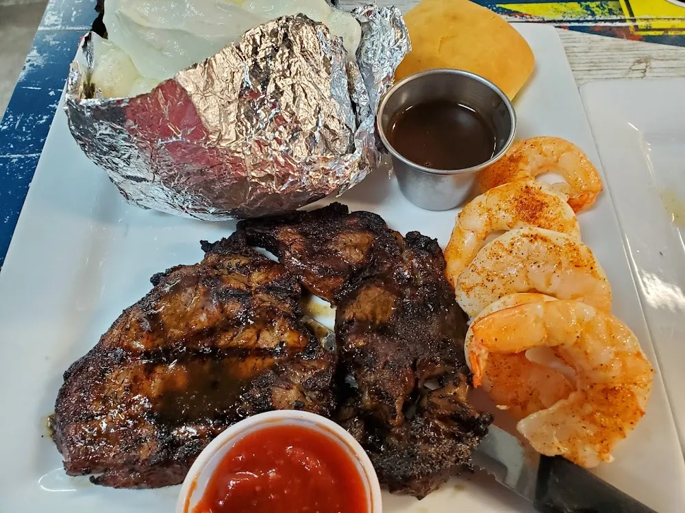 Steak and Shrimp Dinner